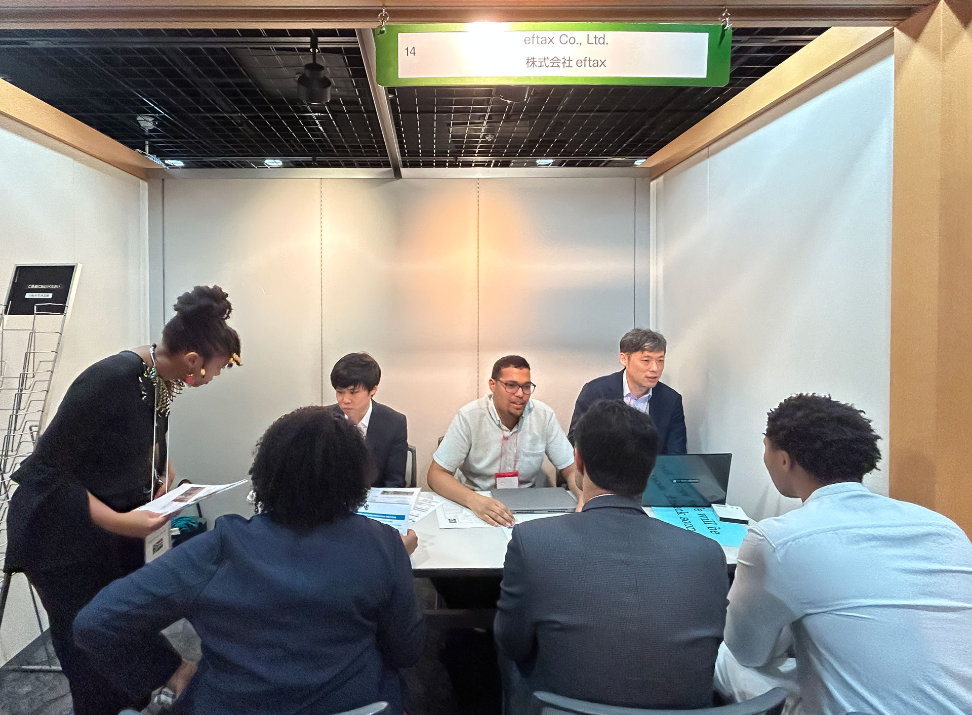 JICA Networking Fair in Autumn 2023のeftaxのブース